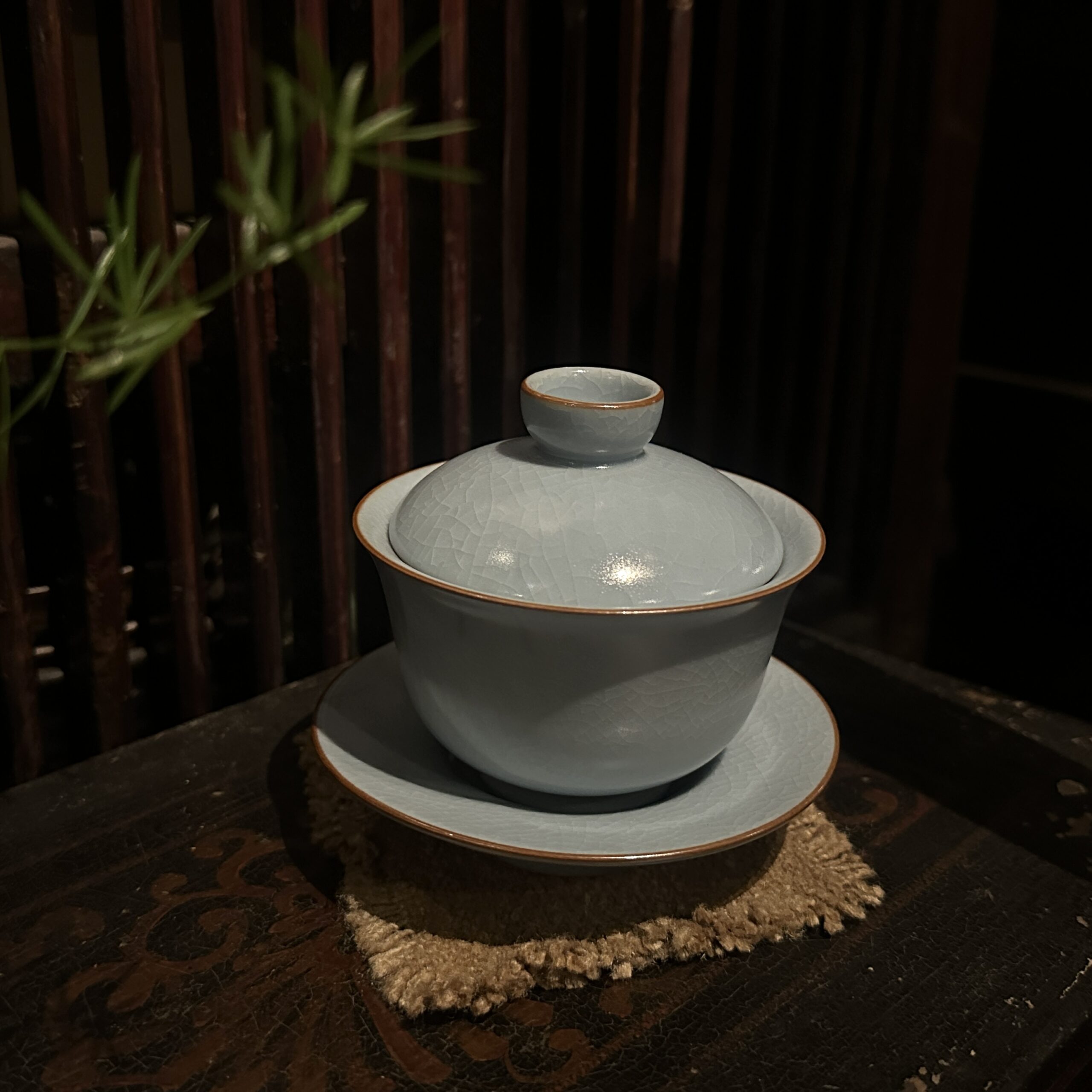 天青汝窯蓋杯