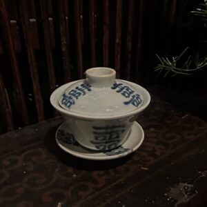雙囍老瓷器蓋碗